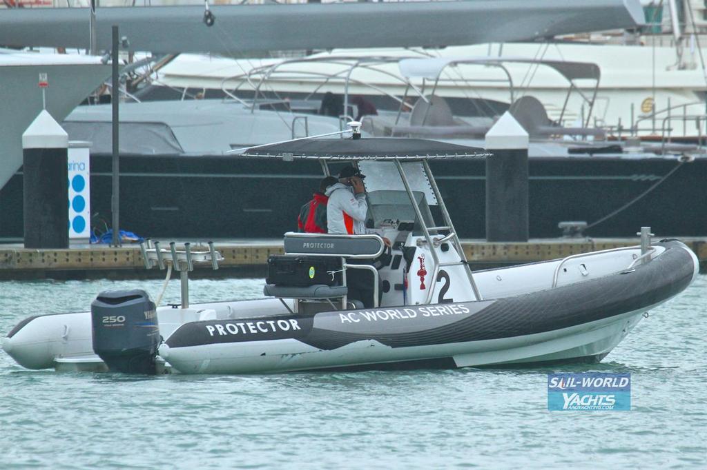 Spy boat - Day 1 006 - Emirates Team New Zealand - February 14, 2017 © Richard Gladwell www.photosport.co.nz